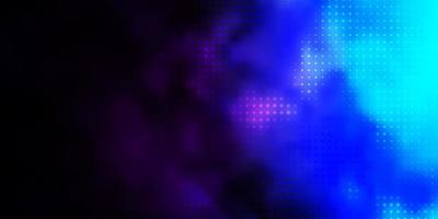 Dark Pink, Blue vector background with spots.