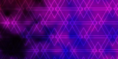 Light Purple vector texture with triangular style.