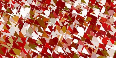 Light green, yellow vector texture with random triangles.