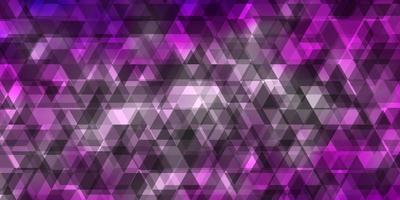 Light Purple vector background with lines, triangles.