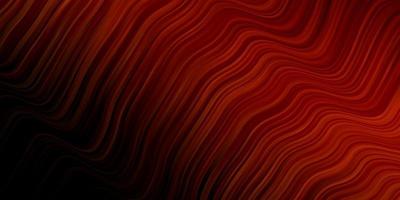 Dark Red vector background with wry lines.