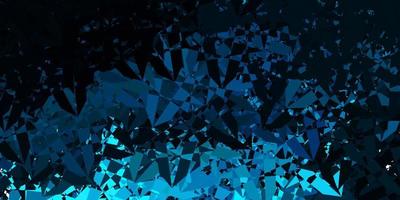 Dark BLUE vector background with polygonal forms.