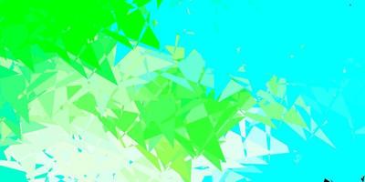Light green vector background with triangles.