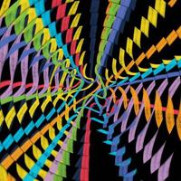 Moving colorful lines of abstract background vector