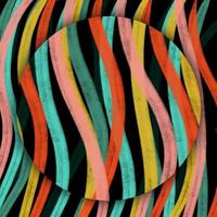 Moving colorful lines of abstract background vector