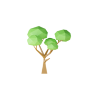 3d isolato verde albero png