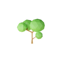 3d isolato verde albero png