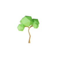 árvore verde isolada 3D png