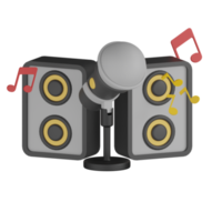 3D Isolated Play The Music png