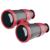 ilustração 3d binocular png