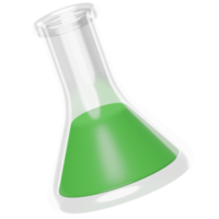 Conical Flask 3D Illustration png