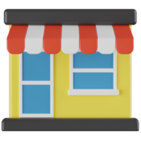 tienda de ilustración 3d png