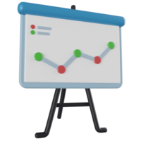 tableau de présentation illustration 3d png