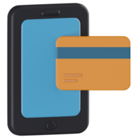 Online Card Payment 3D Illustration png