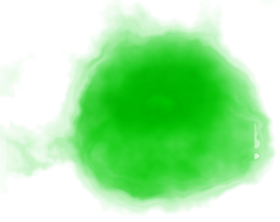 ponto de pincel de aquarela verde png