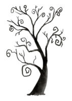 Haunted tree painting png