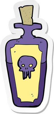 sticker of a cartoon potion bottle