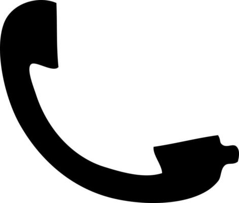 flat symbol telephone receiver