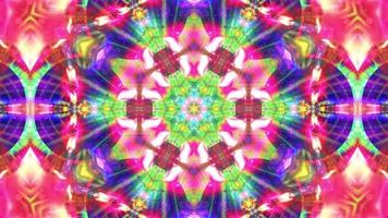 Abstract multicolored texture background kaleidoscope video