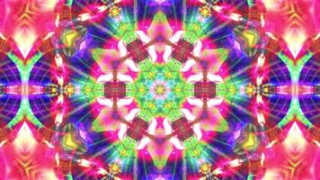 Abstract multicolored texture background kaleidoscope video