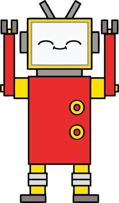 cute cartoon robot