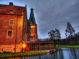 raesfeld,alemania,2020-el castillo de raesfeld en alemania foto