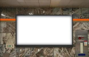 Subway Scenery and Advertising Mockup photo