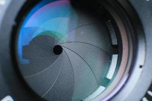 Close up aperture lens photo