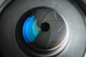 Close up aperture lens photo