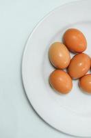 Isolated small group of eggs photo