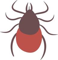 Tick top view 2d illustration vector