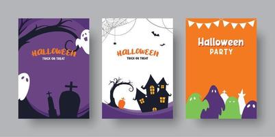 Halloween background. Halloween illustration template for poster, flyer, sale, and all design. vector