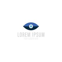 Eye logo vision idea icon vector
