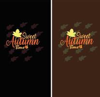 Autumn Text Design vector