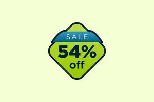 54 discount, Sales Vector badges for Labels, , Stickers, Banners, Tags, Web Stickers, New offer. Discount origami sign banner.