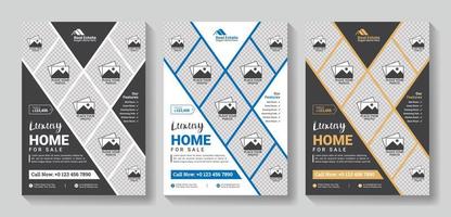 Luxury Home Sale Real Estate Flyer Corporate Business Brochure Template Design Leaflet vector