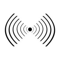 Wifi signal vector icon on white background.