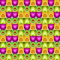 seamless pattern with colorful hearts vector