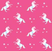 Seamless pattern of unicorn vector