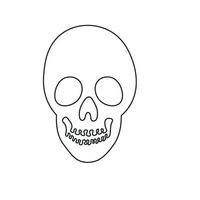 halloween scary bones skeleton vector