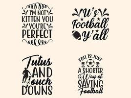 Football typography  t-shirt design vector