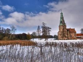 raesfeld,alemania,2020-el castillo de raesfeld en alemania foto