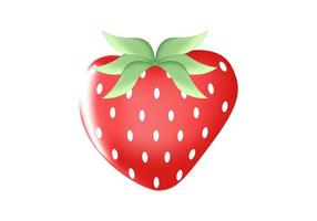 strawberries with mesh technique vector