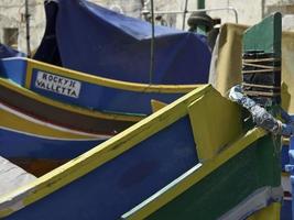 marsaxlokk,Malta,2017- the harbor of Marsaxlokk on Malta island photo