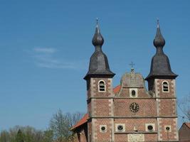 raesfeld,alemania,2020-el castillo de raesfeld en alemania foto