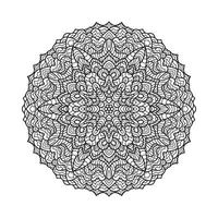 Outline hand drawn vector mandala