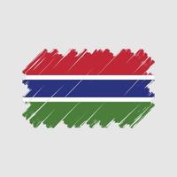 vector de bandera de gambia. bandera nacional