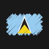 Saint Lucia Flag Vector. National Flag vector