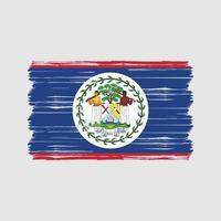 Belize Flag Brush. National Flag vector