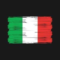 Italy Flag Brush. National Flag vector